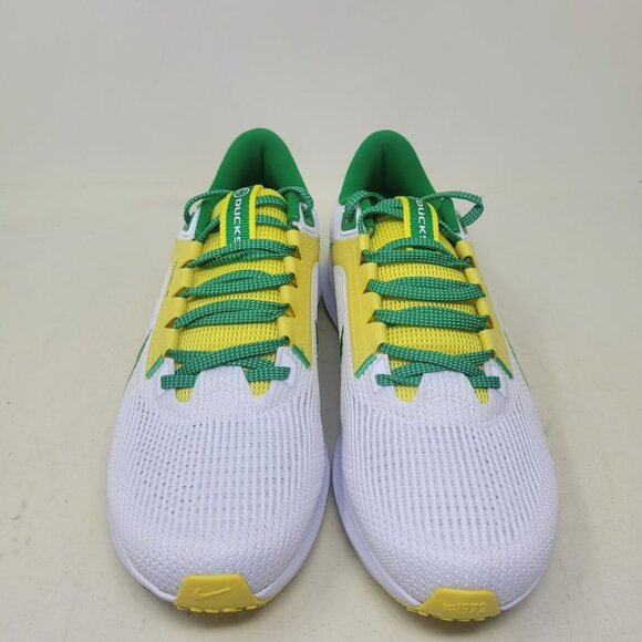 Nike Air Zoom Pegasus 40 Oregon Ducks Men\'s Size 9 White Green Yellow DZ5979-100 main image 9